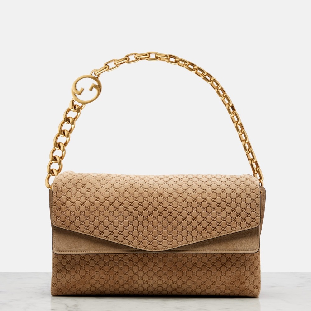 GUCCI
GG Large suede shoulder bag